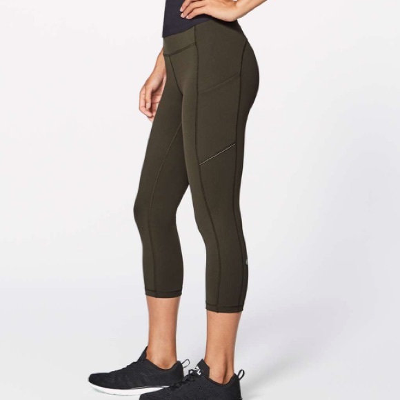 lululemon athletica Pants - Lululemon Speed Up Crop (21") Dark Olive